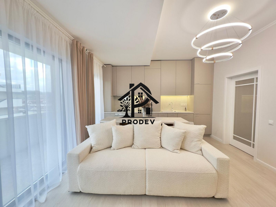 Apartament 3 cam, ultrafinisat, 56 mp, terasa 12 mp, garaj, zona Eroilor