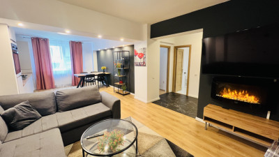 Apartament de lux 2 camere 59 mp utili plus gradina zona Teilor