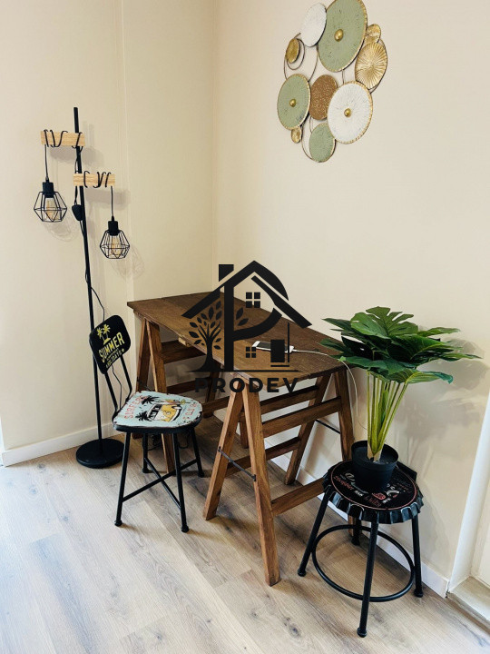Apartament ultrafinisat 3 camere, terasa 10 mp cu priveliste zona Stejarului